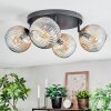 Ripoll Plafondlamp, Kogellampje Amber, Duidelijk, 4-lichts