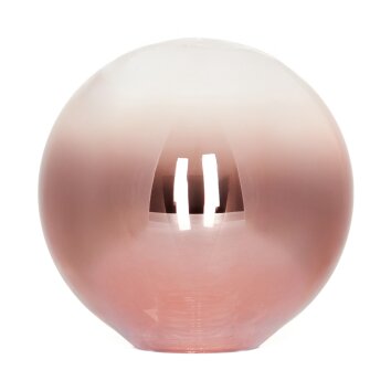 Glazen lampenkap  Chehalis Reserve glas, reserveonderdeel 10 cm Duidelijk, Koperkleurig