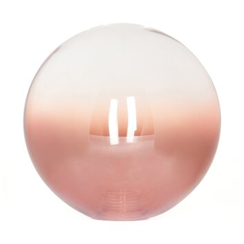 Glazen lampenkap  Bernado Reserve glas, reserveonderdeel Duidelijk, Koperkleurig