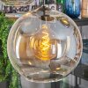 Koyoto Hanglamp, Kogellampje, Hanglamp 45 cm Amber, Duidelijk, Rookkleurig, 5-lichts