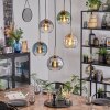 Koyoto Hanglamp, Kogellampje, Hanglamp Goud, Zwart, 5-lichts