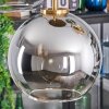Koyoto Hanglamp, Kogellampje, Hanglamp Goud, Zwart, 5-lichts