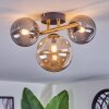 Chehalis Plafondlamp, Kogellampje Goud, Zwart, 3-lichts