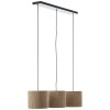 Briljante lampen Tony Hanglamp Zwart, 3-lichts