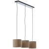 Briljante lampen Tony Hanglamp Zwart, 3-lichts