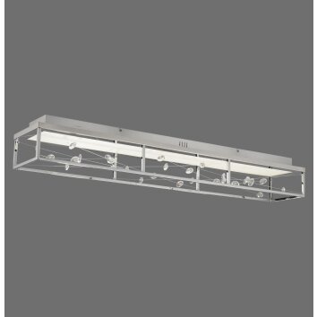 Paul Neuhaus Verlichting SKINA Plafondlamp LED Zilver, 1-licht, Afstandsbediening