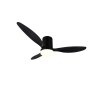 Reality mit Plafondventilator met verlichting LED Zwart, 1-licht, Afstandsbediening