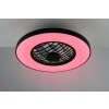 Reality mit Plafondventilator met verlichting LED Zwart, 2-lichts, Afstandsbediening, Kleurwisselaar
