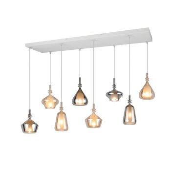 Trio verlichting Aldea Hanglamp Wit, 8-lichts