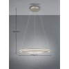 Trio verlichting Amador Hanglamp LED Nikkel mat, 1-licht