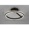 Trio verlichting Amador Plafondlamp LED Zwart, 1-licht