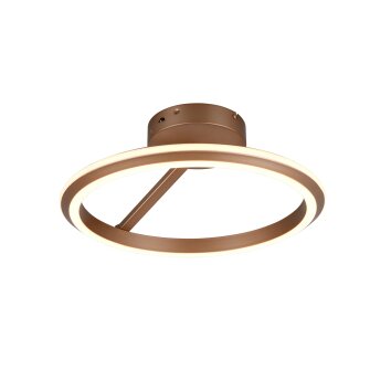 Trio verlichting Amador Plafondlamp LED Bruin, 1-licht