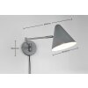 Trio verlichting Cosima Wandlamp Antraciet, 1-licht