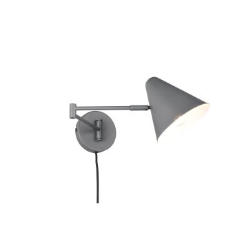 Trio verlichting Cosima Wandlamp Antraciet, 1-licht