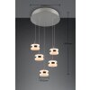 Trio verlichting Dios Hanglamp LED Nikkel mat, 5-lichts