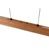 Trio verlichting Edgewood Hanglamp LED Hout licht, 1-licht
