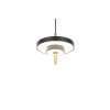 Trio verlichting KEATON Hanglamp LED Zwart-Goud, 1-licht