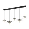 Trio verlichting KEATON Hanglamp LED Zwart-Goud, 1-licht