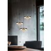 Trio verlichting KEATON Hanglamp LED Zwart-Goud, 3-lichts