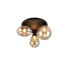 Trio verlichting Lumina Plafondlamp Zwart, 3-lichts