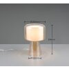 Trio verlichting Rocka Tafellamp Bruin, Goud, 1-licht