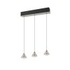 Trio verlichting Romeo Hanglamp LED Nikkel mat, 3-lichts