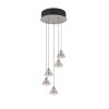 Trio verlichting Romeo Hanglamp LED Nikkel mat, 5-lichts