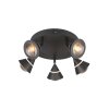 Trio verlichting Romeo Plafondlamp LED Zwart, 5-lichts