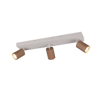 Trio verlichting Soka Plafondspot Bruin, 3-lichts