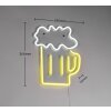 Reality Beer Wandlamp LED Transparant, Helder, 1-licht