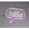 Reality Hello Wandlamp LED Transparant, Helder, 1-licht