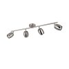 Reality Nancy Plafondspot Nikkel mat, 4-lichts