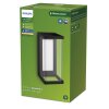 Philips verlichting Ulyzo Wandlamp voor buiten LED Zwart, 1-licht