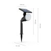 Philips verlichting Jivix Tuin spotlight LED Zwart, 1-licht