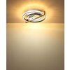 Globo Deloris Plafondlamp LED Donkerbruin, Zwart, 1-licht, Afstandsbediening