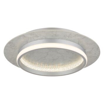 Globo Mary Plafondlamp LED Zilver, 1-licht, Afstandsbediening