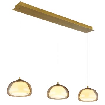 Globo Avila Hanglamp LED Goud, 1-licht, Afstandsbediening