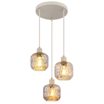 Globo Antonio Hanglamp Beige, 3-lichts