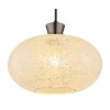 Globo Brokana Hanglamp Chroom, Zwart, 1-licht