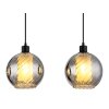 Globo Ulf Hanglamp Zwart, 4-lichts