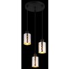 Globo Alonso Hanglamp Zwart, 3-lichts