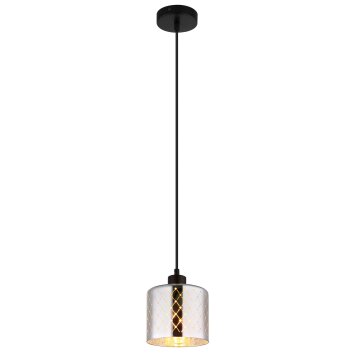 Globo Alonso Hanglamp Zwart, 1-licht