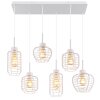 Globo Nesa Hanglamp Wit, 6-lichts
