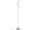 Globo Trent Staande lamp Chroom, Zandkleurig, 3-lichts