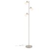 Globo Planta Staande lamp houtlook, Zandkleurig, 3-lichts