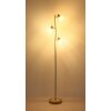 Globo Planta Staande lamp houtlook, Zandkleurig, 3-lichts