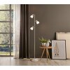 Globo Planta Staande lamp houtlook, Zandkleurig, 3-lichts