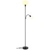 Globo Hinton Staande lamp Zwart, 1-licht