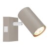 Globo Robby Wandlamp, Muurspot Zandkleurig, Wit, 1-licht