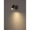 Globo Robby Wandlamp, Muurspot Zandkleurig, Wit, 1-licht